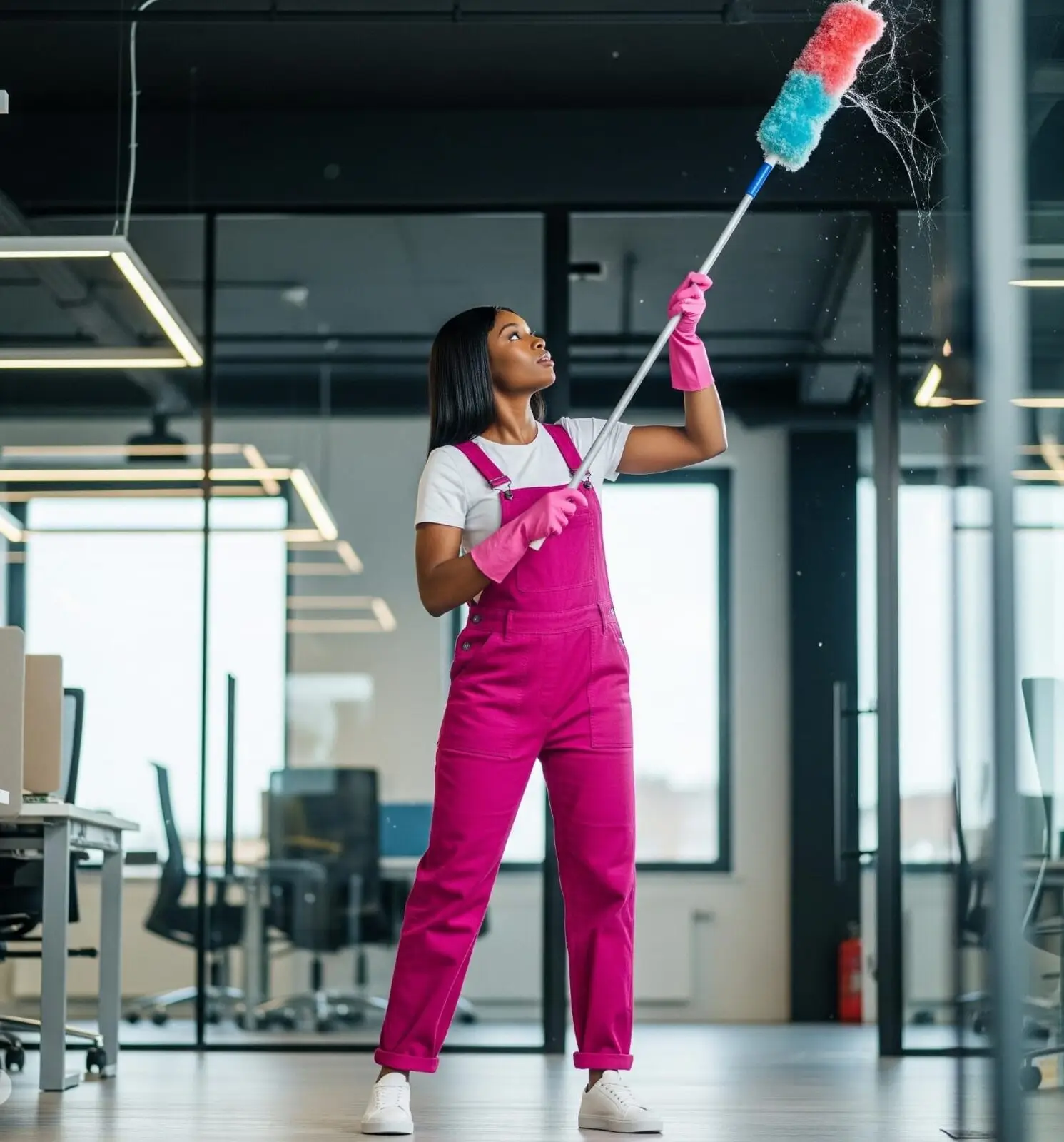 office ceiling cleaning