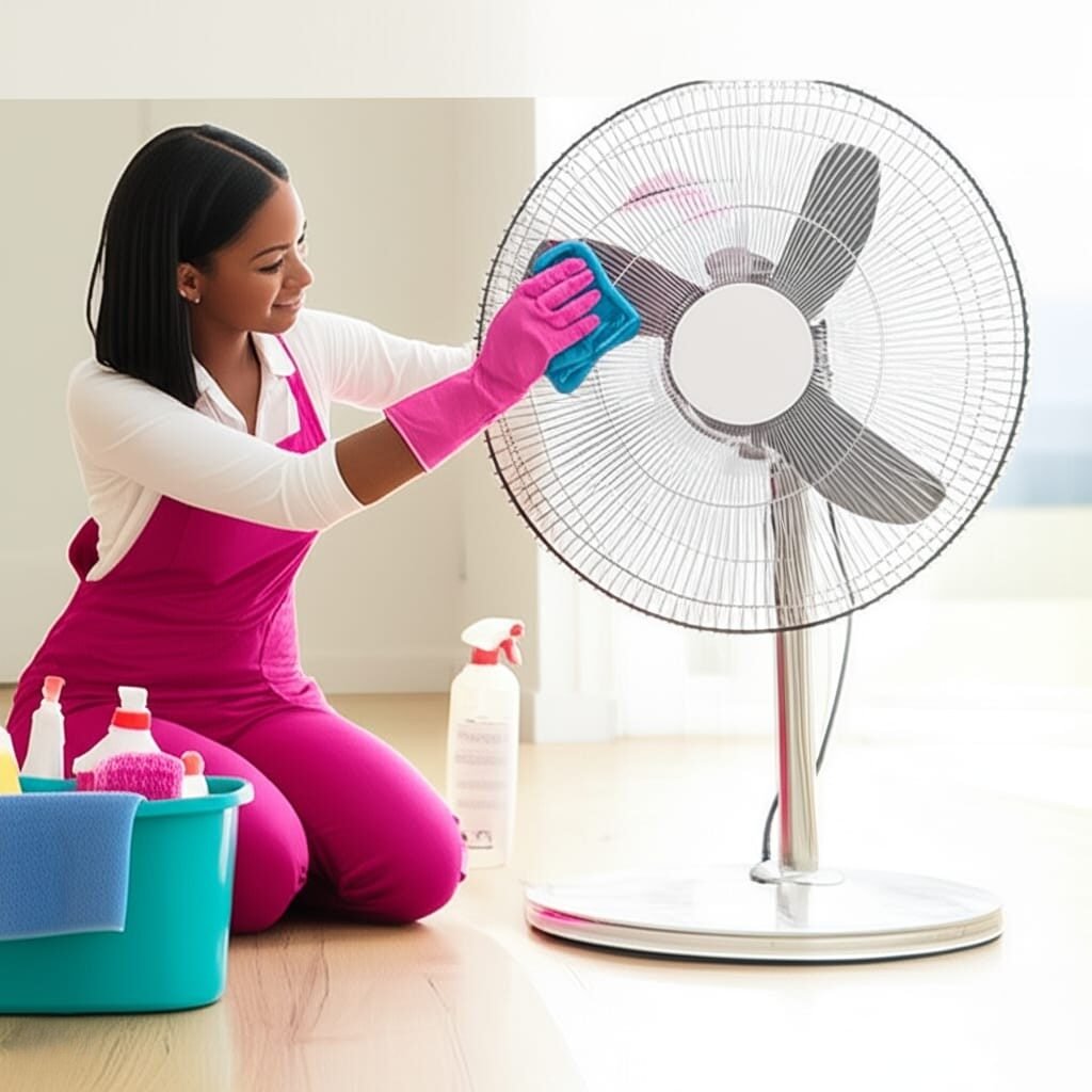 satand fan cleaning